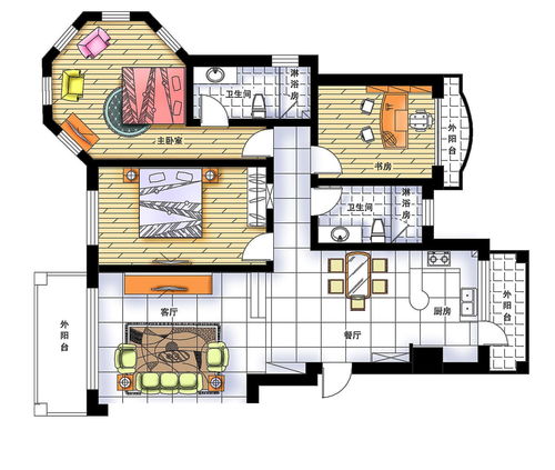 房屋设计图纸平面图小户型怎么画,房屋平面图如何绘制